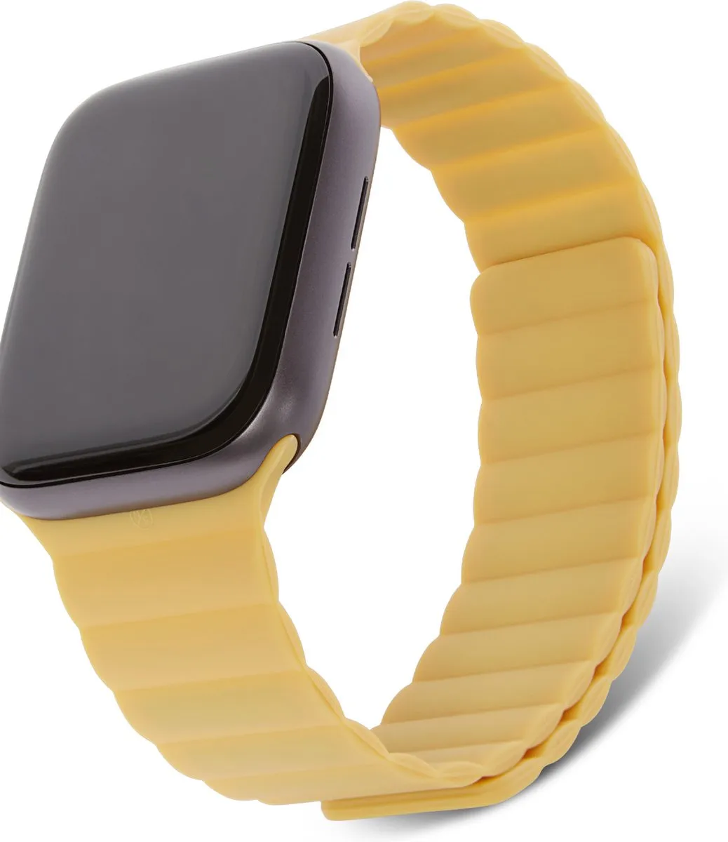 Decoded Siliconen Bandje Apple Watch 42-49mm - Sweet Corn