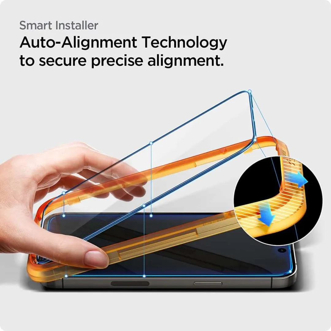 Spigen AlignMaster Full Cover Screenprotector iPhone 14 Pro - 2 Stuks - afbeelding 4 van 4