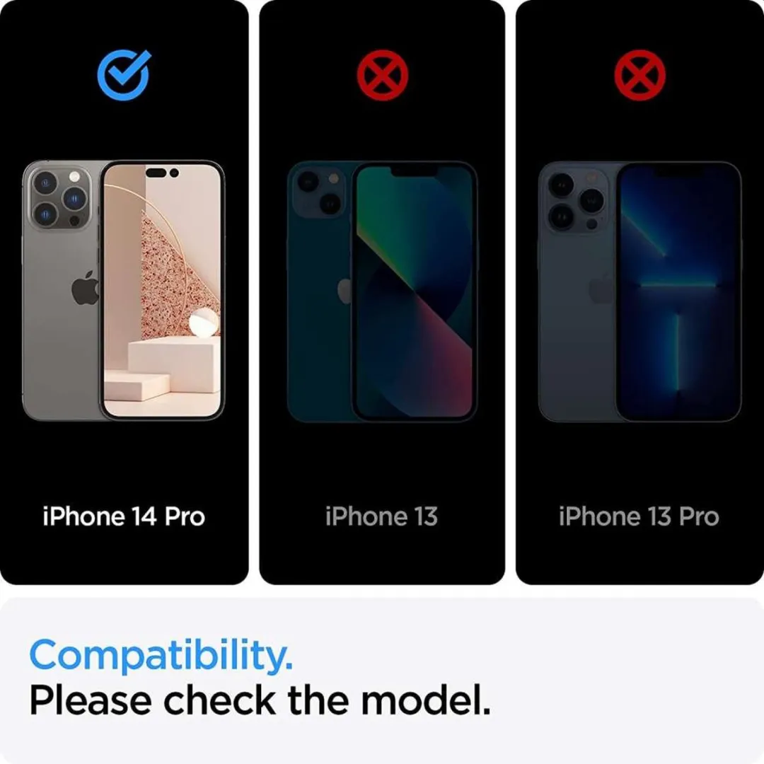 Spigen AlignMaster Full Cover Screenprotector iPhone 14 Pro - 2 Stuks - afbeelding 3 van 4