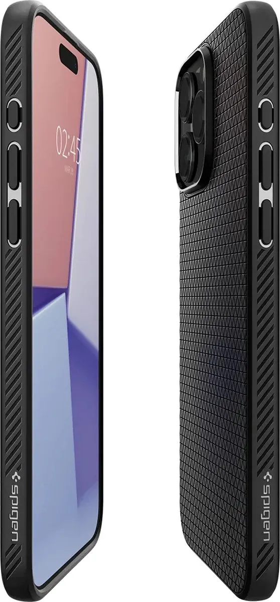 Spigen Apple iPhone 15 Pro Liquid Air Hoesje - Matte Zwart