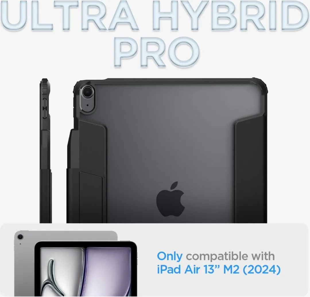 Spigen Ultra Hybrid Book Case ACS06541 - iPad Air 13" 2024 - Zwart