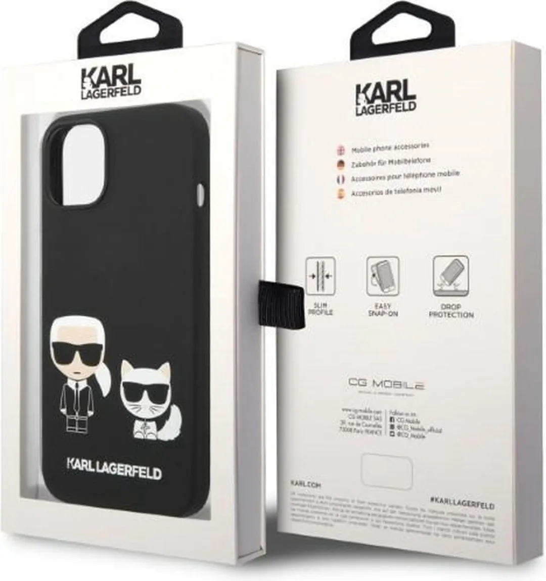 Karl Lagerfeld KLHMP14MSSKCK iPhone 14 Plus Hoesje - Zwart - afbeelding 6 van 6