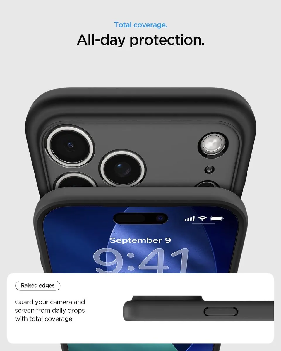 Spigen Ultra Hybrid MagFit ACS06702 Hoesje - iPhone 17 Pro Max - Frost Zwart