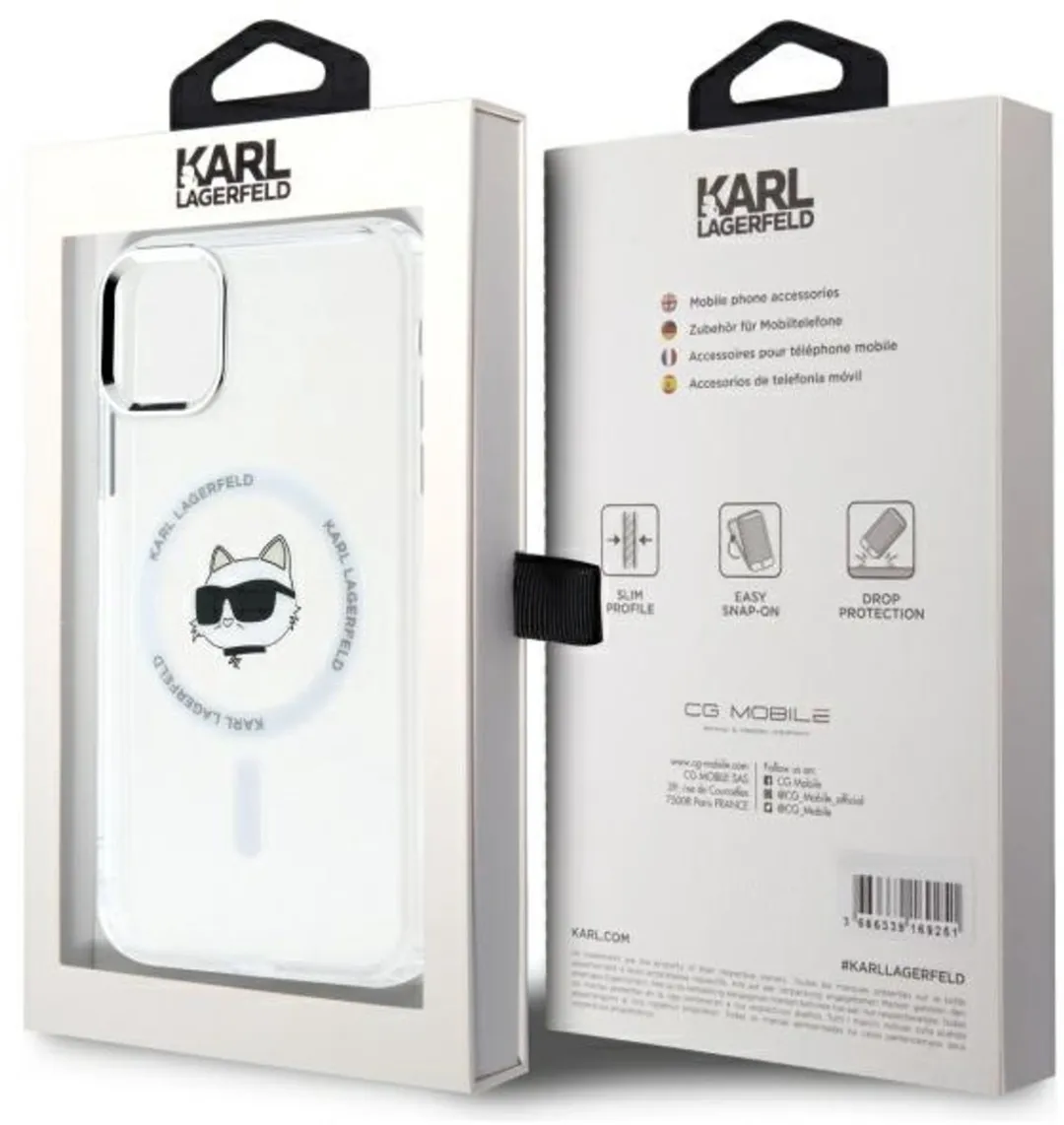 Karl Lagerfeld Hardcase Hoesje iPhone 11/XR 6.1 - Transparent