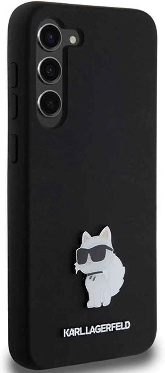 Karl Lagerfeld Siliconen Choupette Pinhoesje - Samsung Galaxy S23+ - Zwart - afbeelding 6 van 6