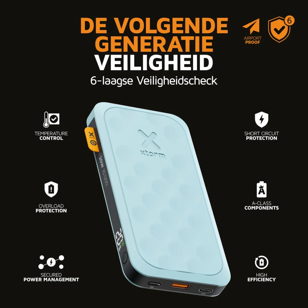 Xtorm Fuel Series 5 FS5102 Powerbank 10.000mAh - Blauw