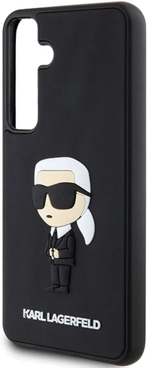 Karl Lagerfeld Ikonik Hoesje 3D Rubber - Samsung Galaxy S24+ - Zwart - afbeelding 6 van 6
