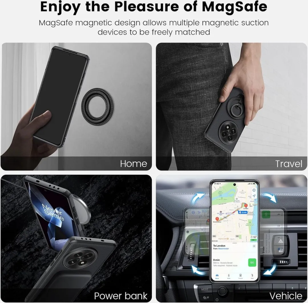 Nillkin OnePlus 13 Hoesje MagSafe - Super Frosted Shield Pro - Zwart - afbeelding 4 van 6