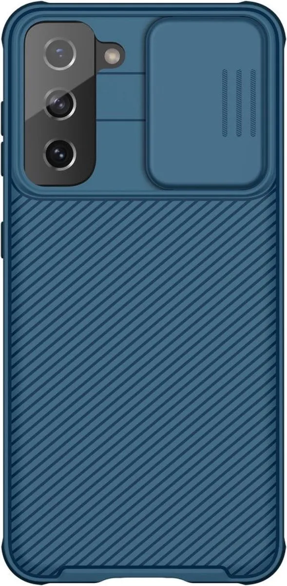 Nillkin Galaxy S21 Hoesje met Camera Slider - Blauw