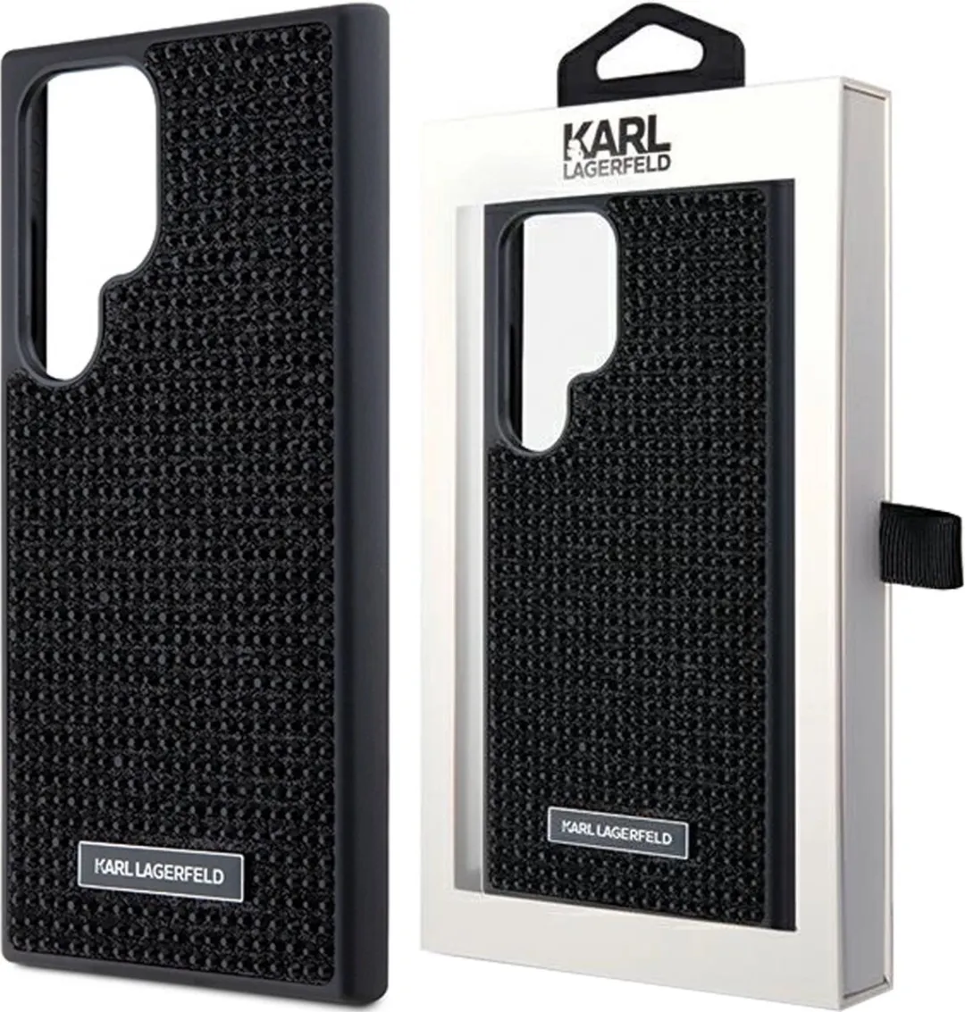 Karl Lagerfeld Rhinestones Back Case S24 Ultra - Zwart - afbeelding 6 van 6