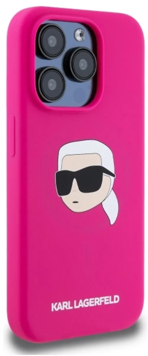 Karl Lagerfeld Hoesje iPhone 15 Pro Max 6.7 - Siliconen - Transparent