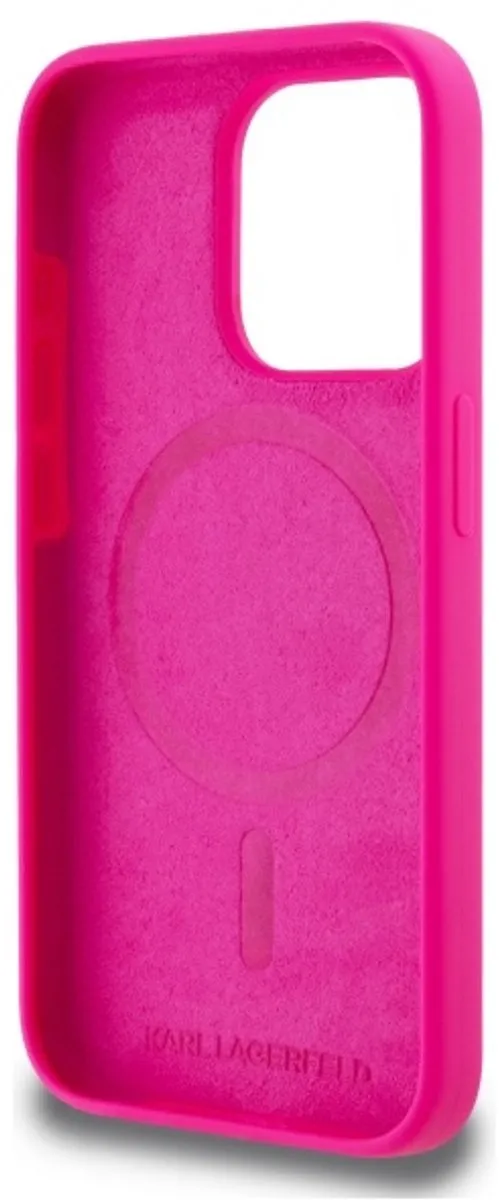 Karl Lagerfeld Hoesje iPhone 15 Pro Max 6.7 - Siliconen - Transparent