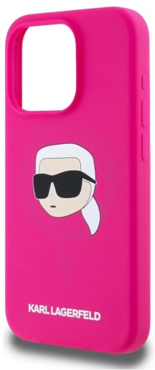Karl Lagerfeld Hoesje iPhone 15 Pro Max 6.7 - Siliconen - Transparent