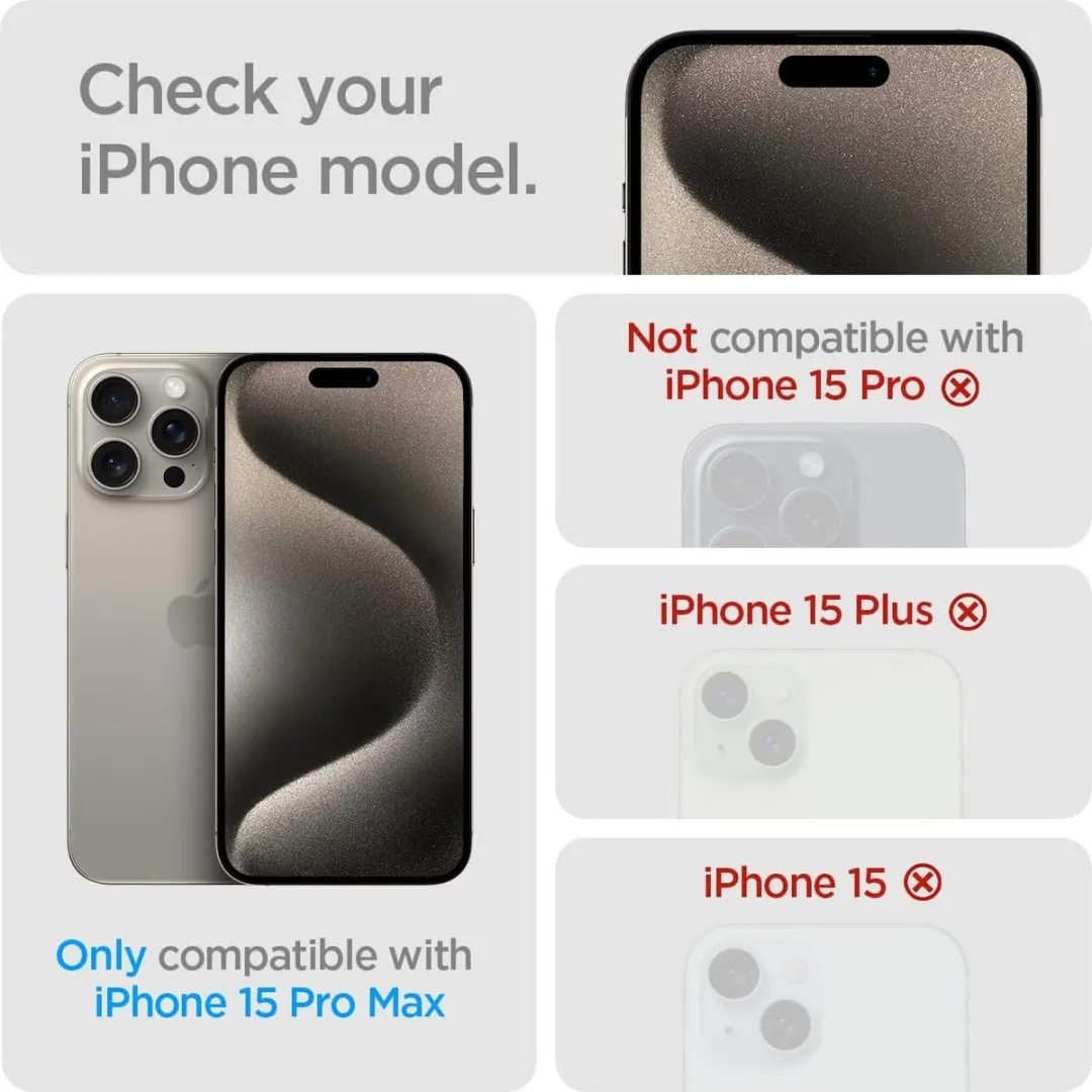 Spigen AlignMaster Screenprotector iPhone 15 Pro Max - 2 Stuks