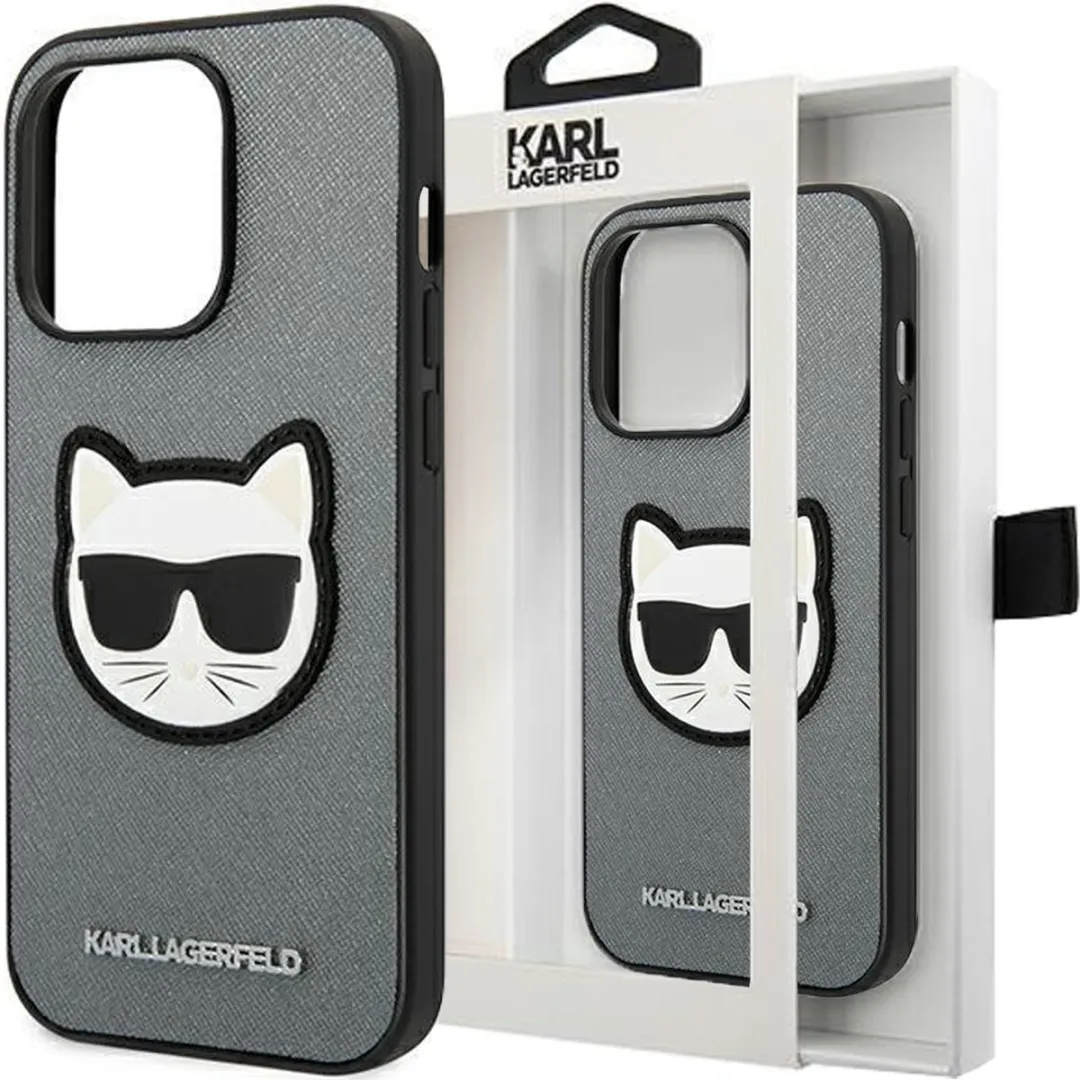 Karl Lagerfeld Apple iPhone 14 Pro Hoesje Saffiano Choupette