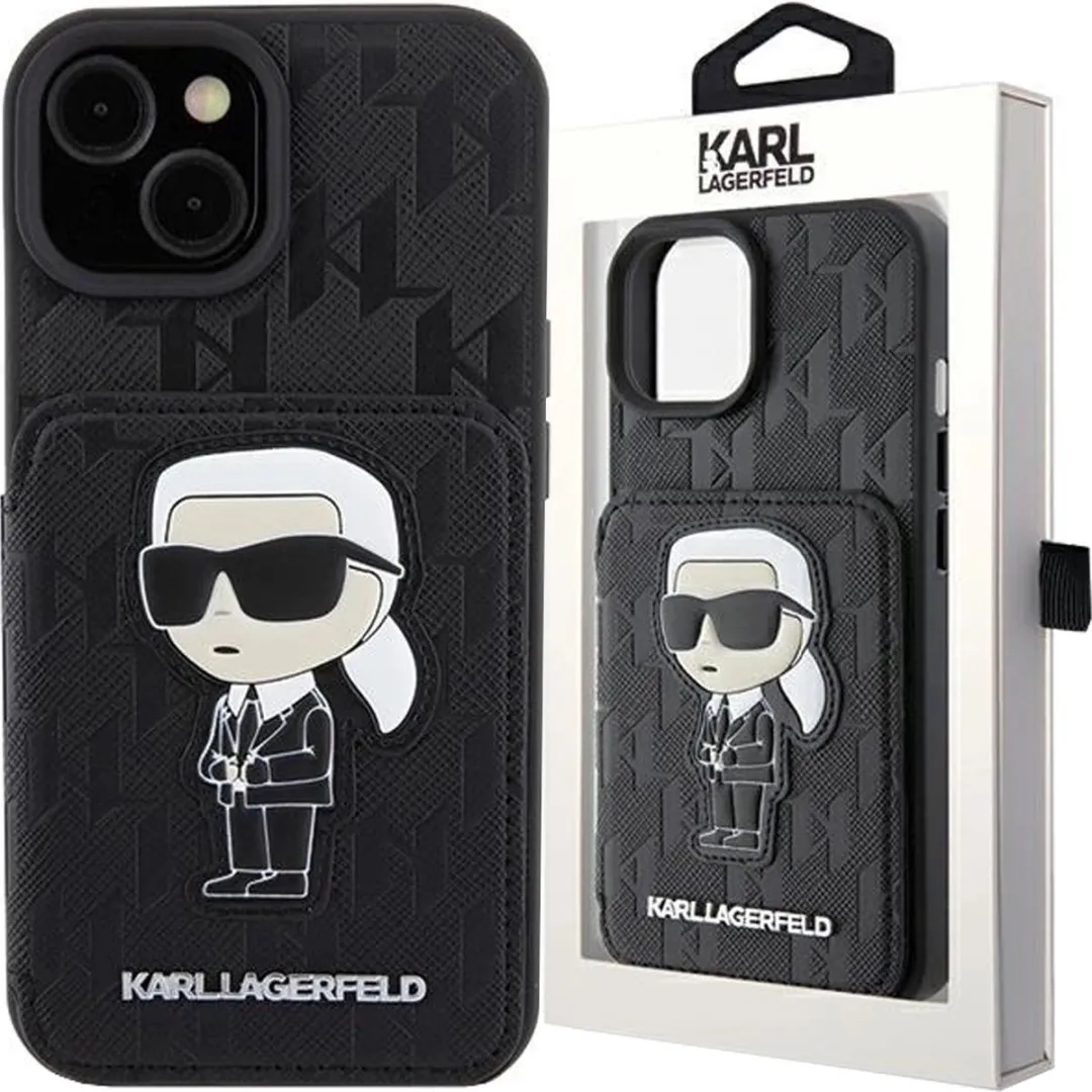 Karl Lagerfeld Saffiano Ikonik Patchhoes iPhone 15
