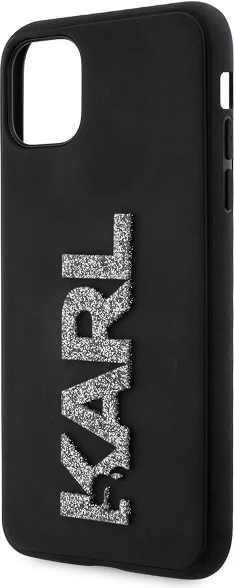 Karl Lagerfeld iPhone 11/XR Backcase TPU - Effen Zwart
