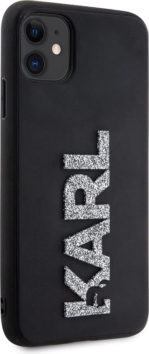Karl Lagerfeld iPhone 11/XR Backcase TPU - Effen Zwart