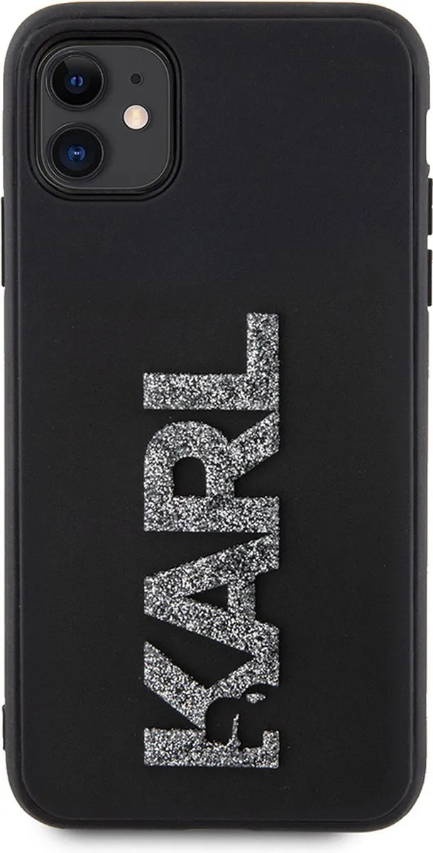 Karl Lagerfeld iPhone 11/XR Backcase TPU - Effen Zwart - afbeelding 6 van 6