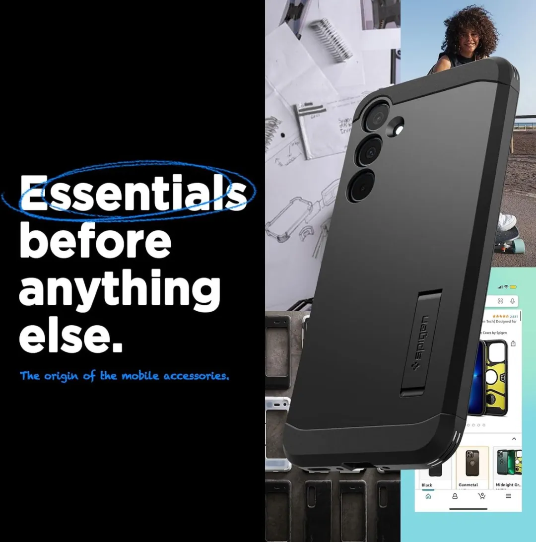 Spigen Tough Armor Hoesje Samsung Galaxy A35 5G - Zwart