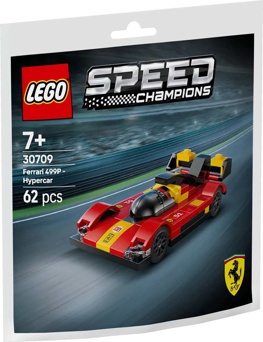 LEGO Speed Champions 30709 Ferrari Hypercar - 62 Stukken - afbeelding 6 van 6