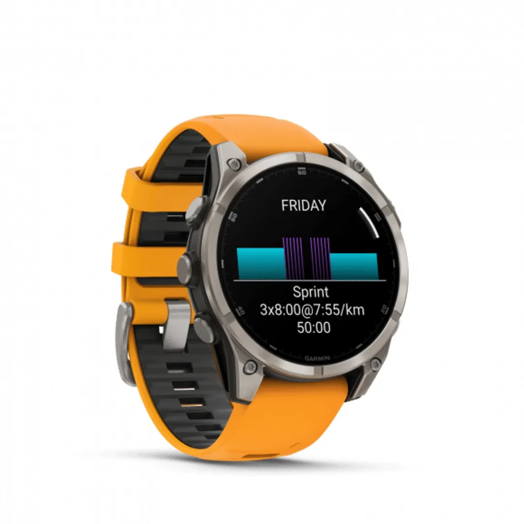 Garmin Fenix 8 Sapphire AMOLED 47mm - Multisport GPS Smartwatch - Spark Orange