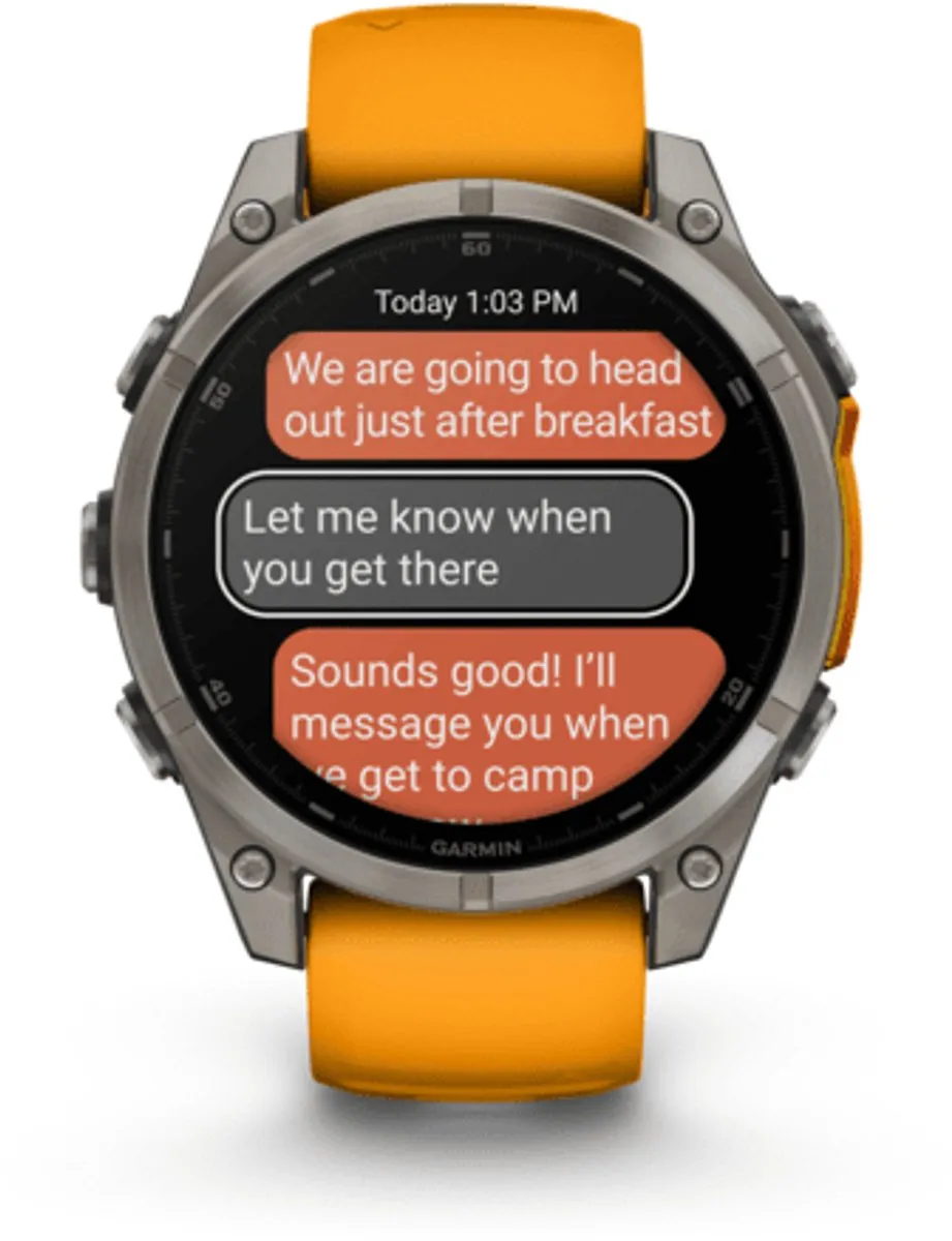 Garmin Fenix 8 Sapphire AMOLED 47mm - Multisport GPS Smartwatch - Spark Orange