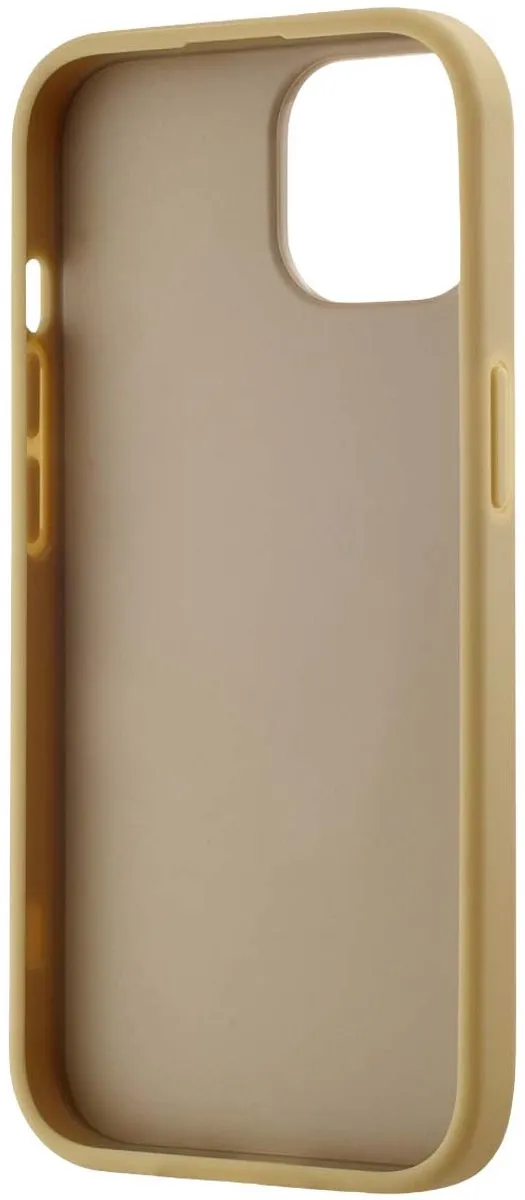 Karl Lagerfeld Hoesje iPhone 15 Gekreukeld PU Goud - KLHCP15SPFMFBKMD