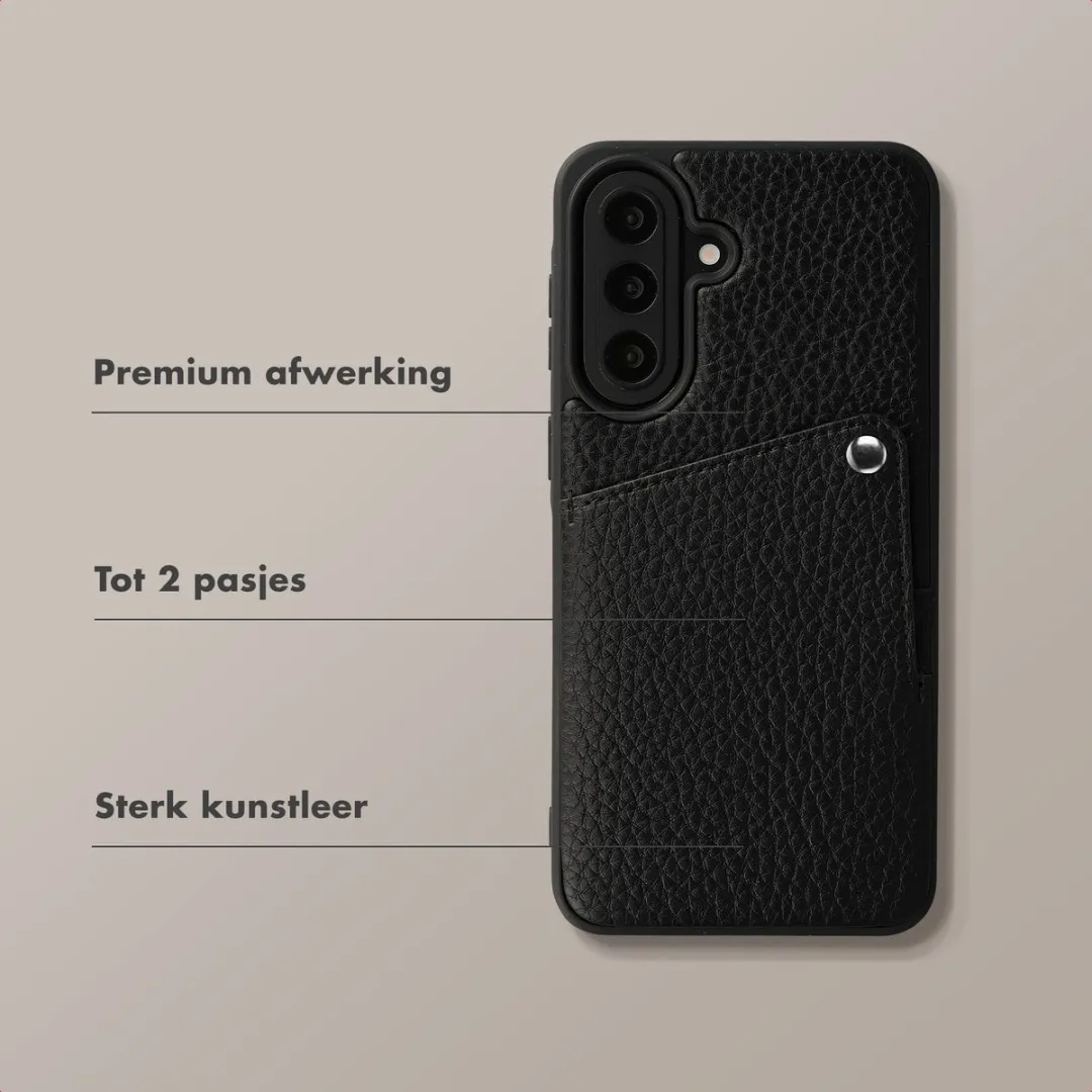 Selencia Hoesje Samsung Galaxy A57 - 2 Pasjes - Zwart