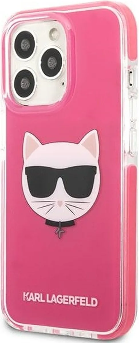 Karl Lagerfeld KLHCP13XTPECPI iPhone 13 Pro Max Hoesje - Roze