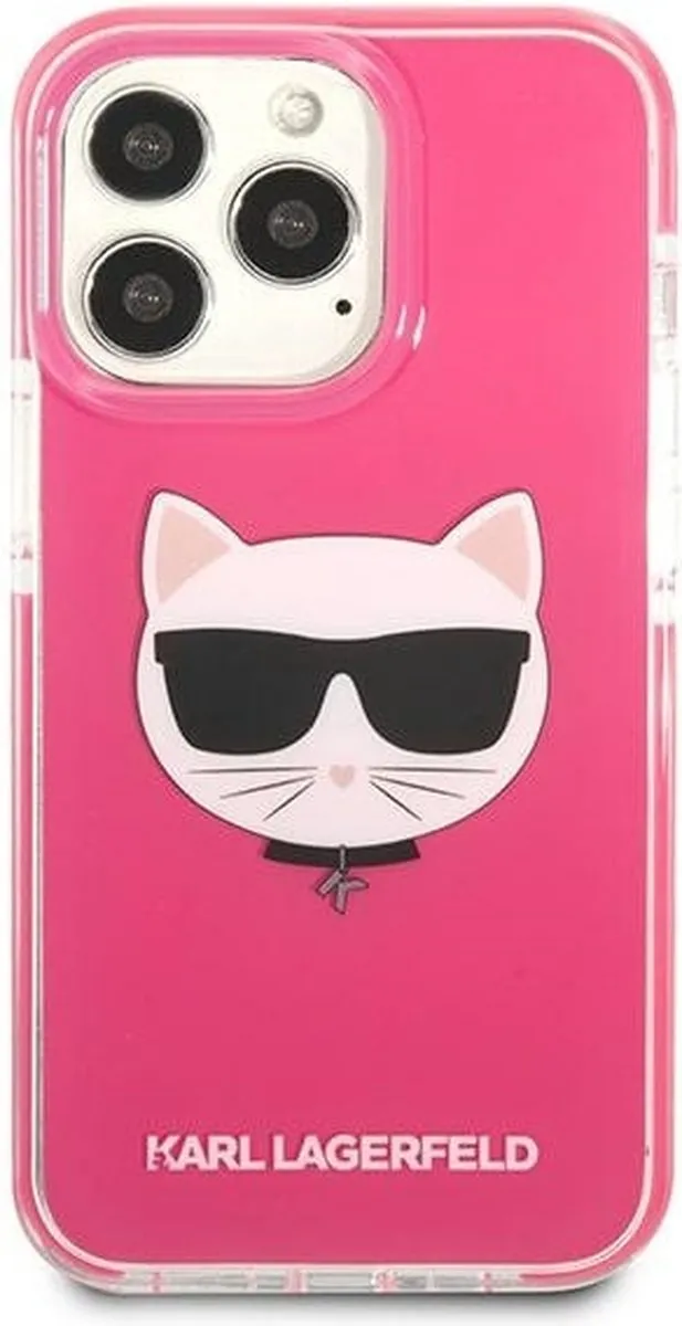 Karl Lagerfeld KLHCP13XTPECPI iPhone 13 Pro Max Hoesje - Roze
