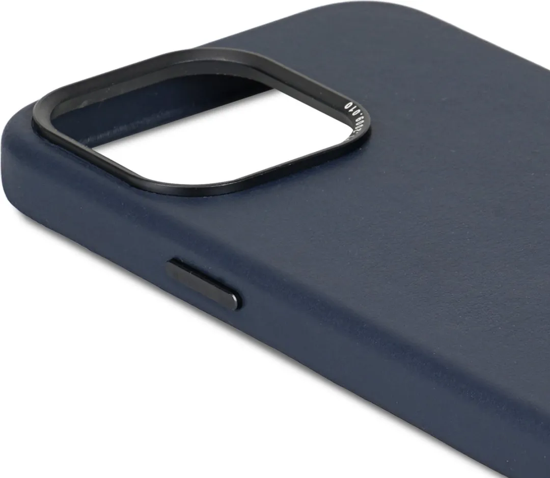 Decoded Hoesje iPhone 15 Plus True Navy - MagSafe - Europees Leer