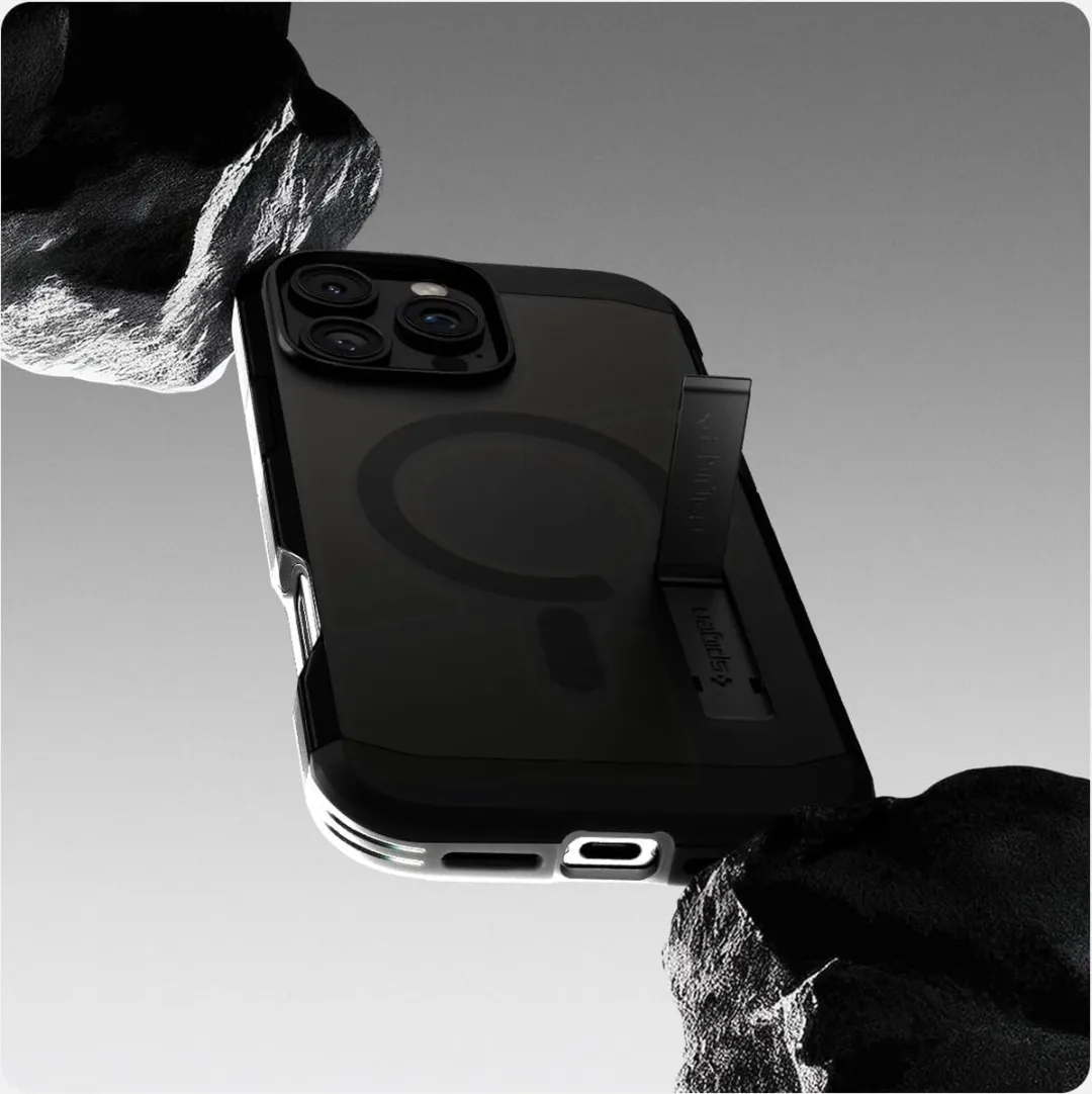 Spigen Tough Armor ACS06701 Hoesje - iPhone 16 Pro Max - Zwart