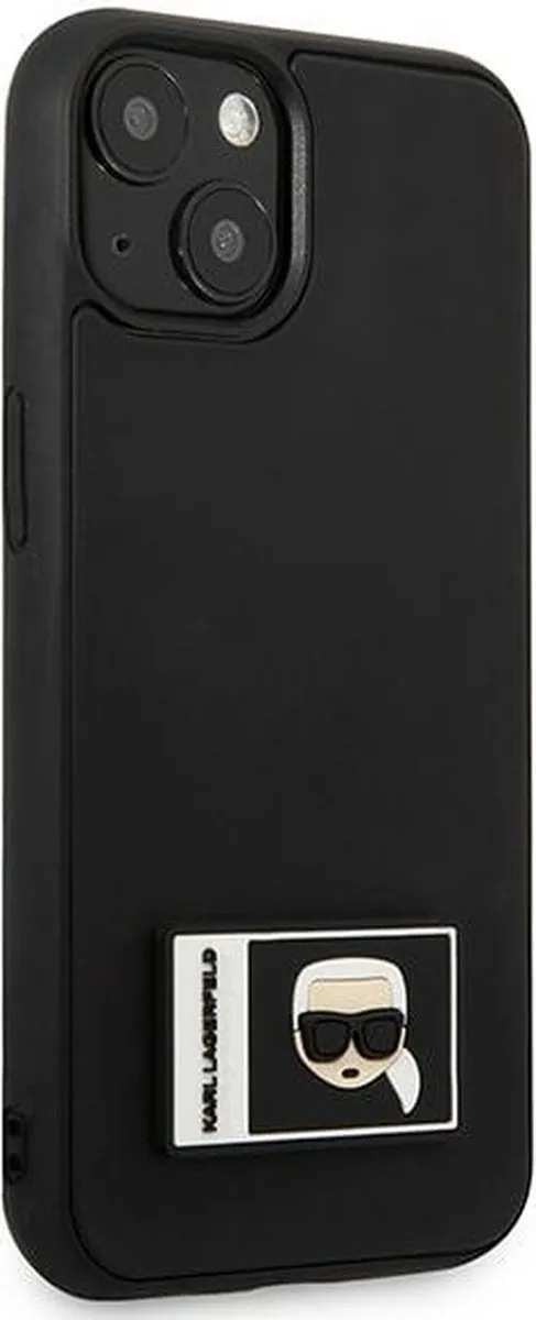 Karl Lagerfeld KLHCP13M3DKPK iPhone 13 Hoesje - Zwart - 1 Pasje - afbeelding 6 van 6