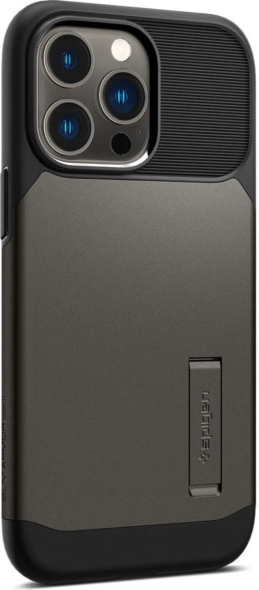 Spigen Slim Armor ACS05211 Hoesje - iPhone 14 Pro Max - Gunmetal