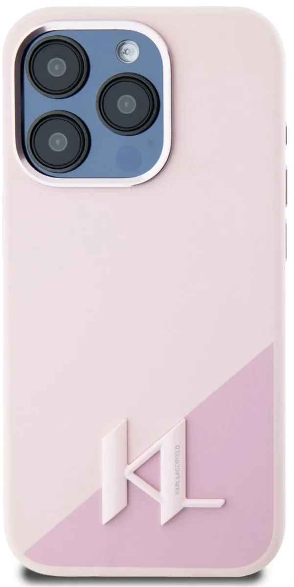 Karl Lagerfeld Siliconen Initialenhoesje iPhone 15 Pro - Transparent