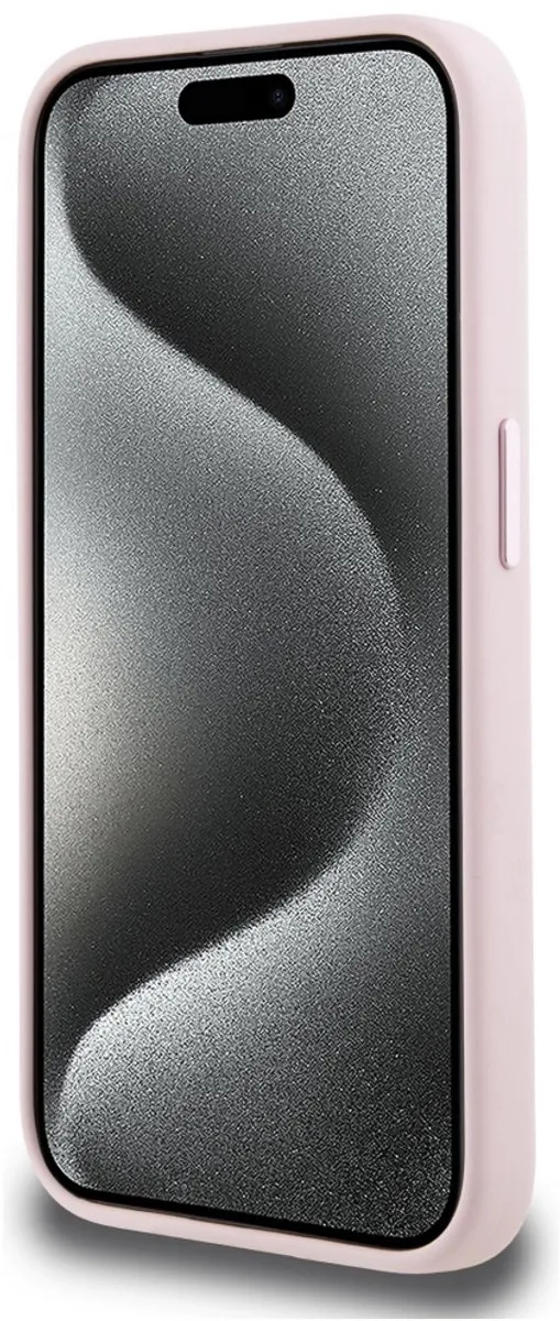 Karl Lagerfeld Siliconen Initialenhoesje iPhone 15 Pro - Transparent