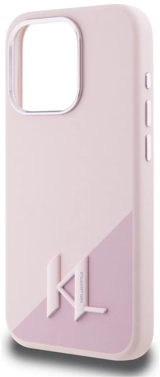 Karl Lagerfeld Siliconen Initialenhoesje iPhone 15 Pro - Transparent