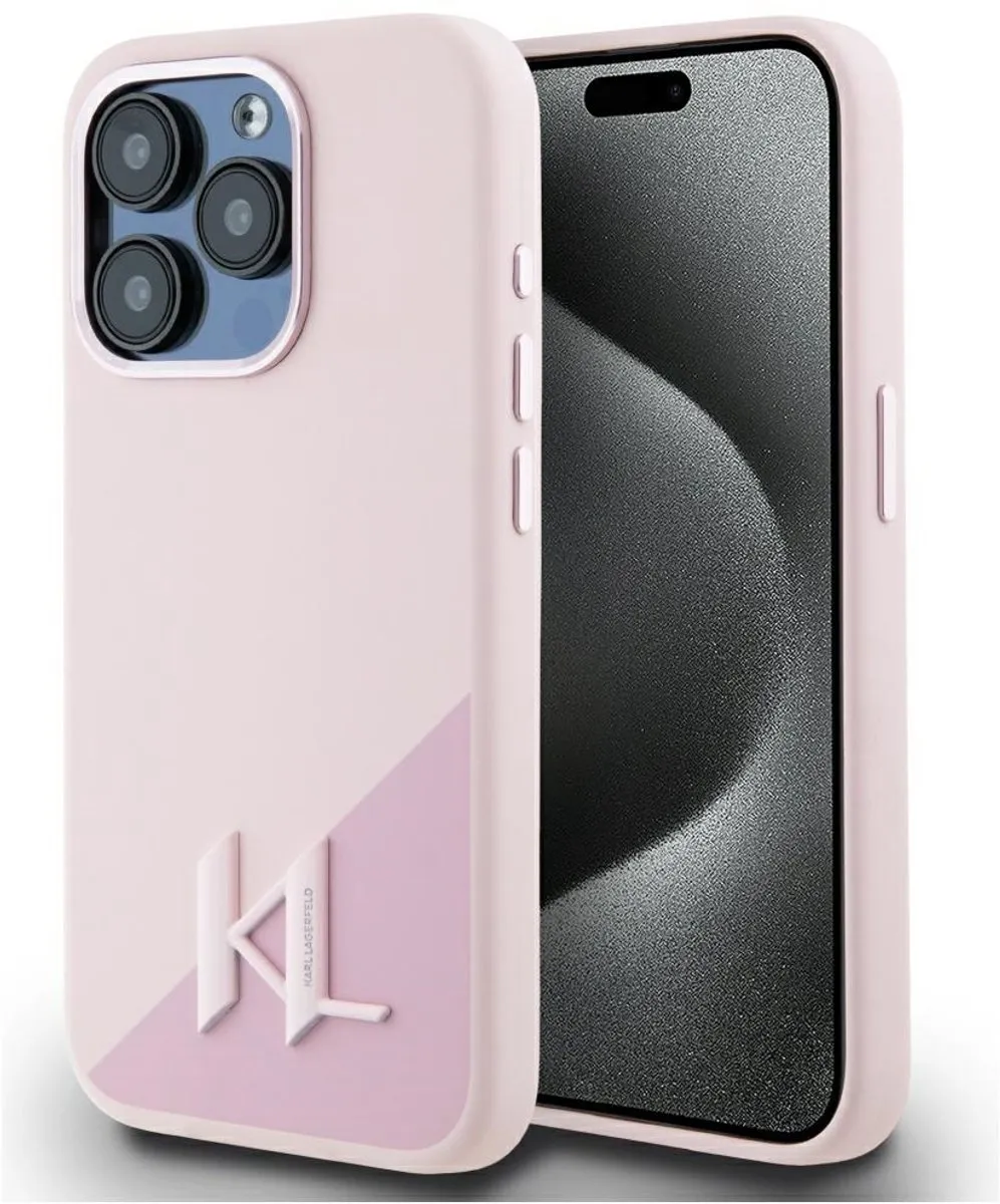 Karl Lagerfeld Siliconen Initialenhoesje iPhone 15 Pro