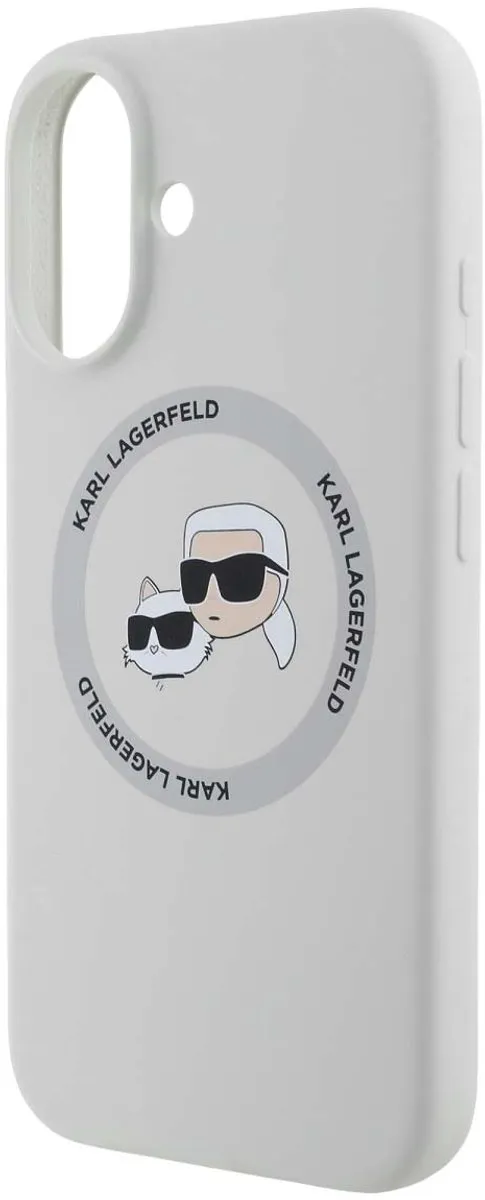 Karl Lagerfeld Hoesje iPhone 16 MagSafe - Beige
