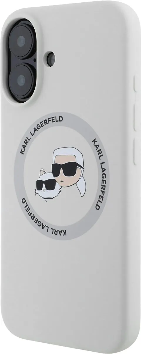 Karl Lagerfeld Hoesje iPhone 16 MagSafe - Beige
