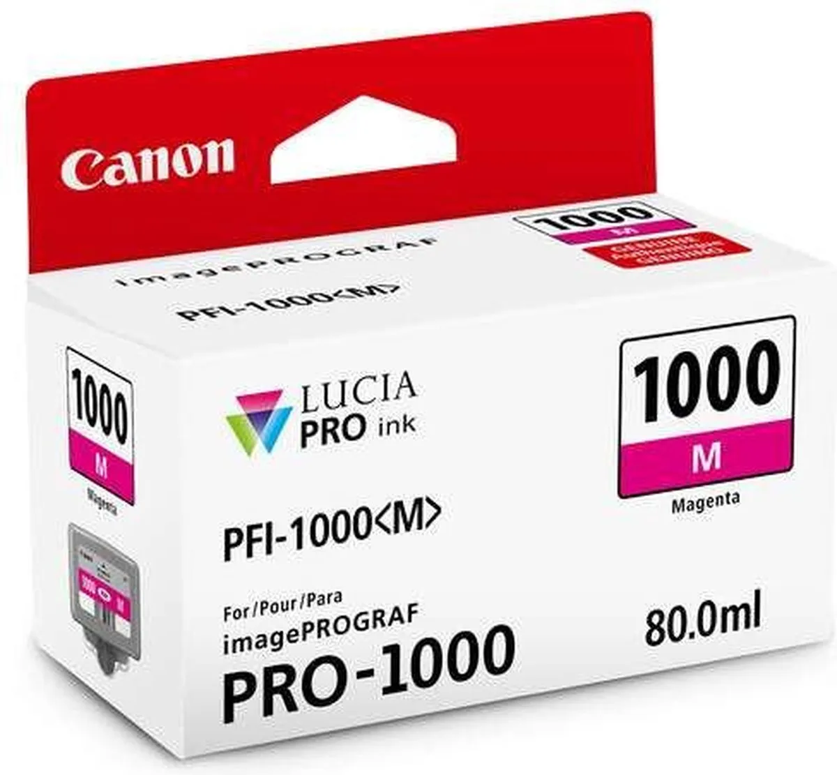 Canon PFI-1000 M Inktcartridge - Magenta - 80ml