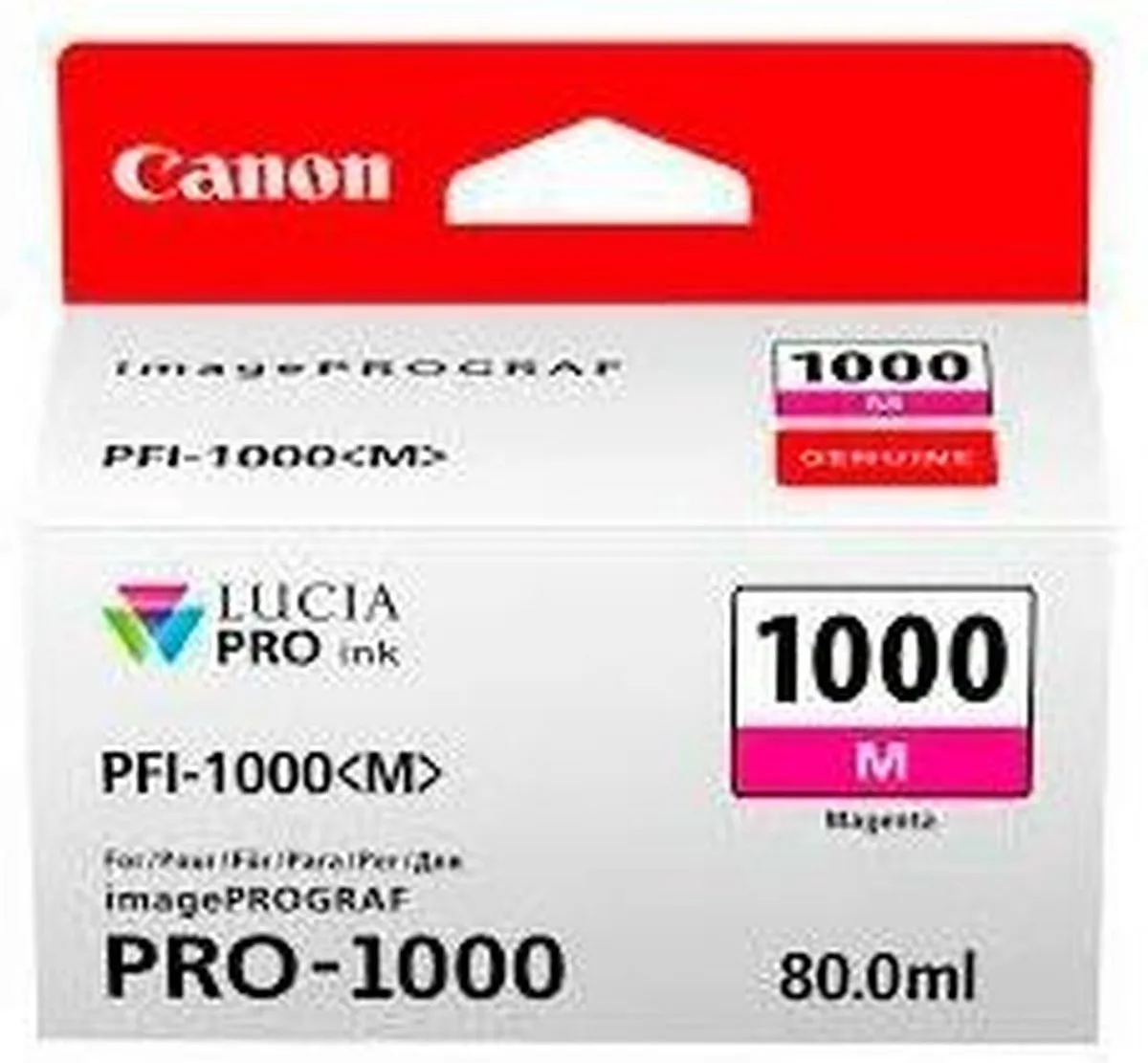 Canon PFI-1000 M Inktcartridge - Magenta - 80ml