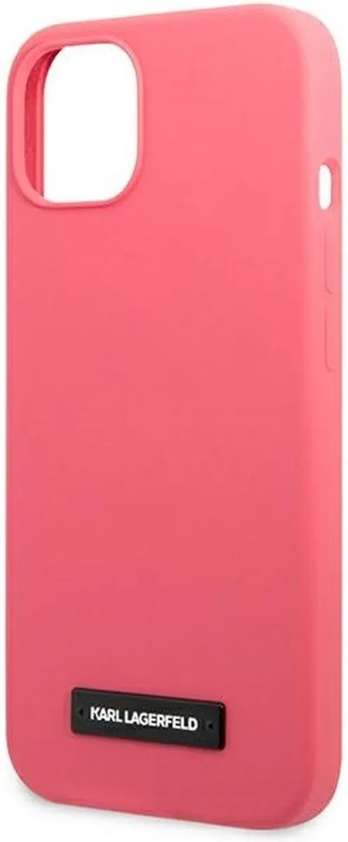 Karl Lagerfeld KLHCP13SSLMP1PI iPhone 13 mini Hardcase - Roze