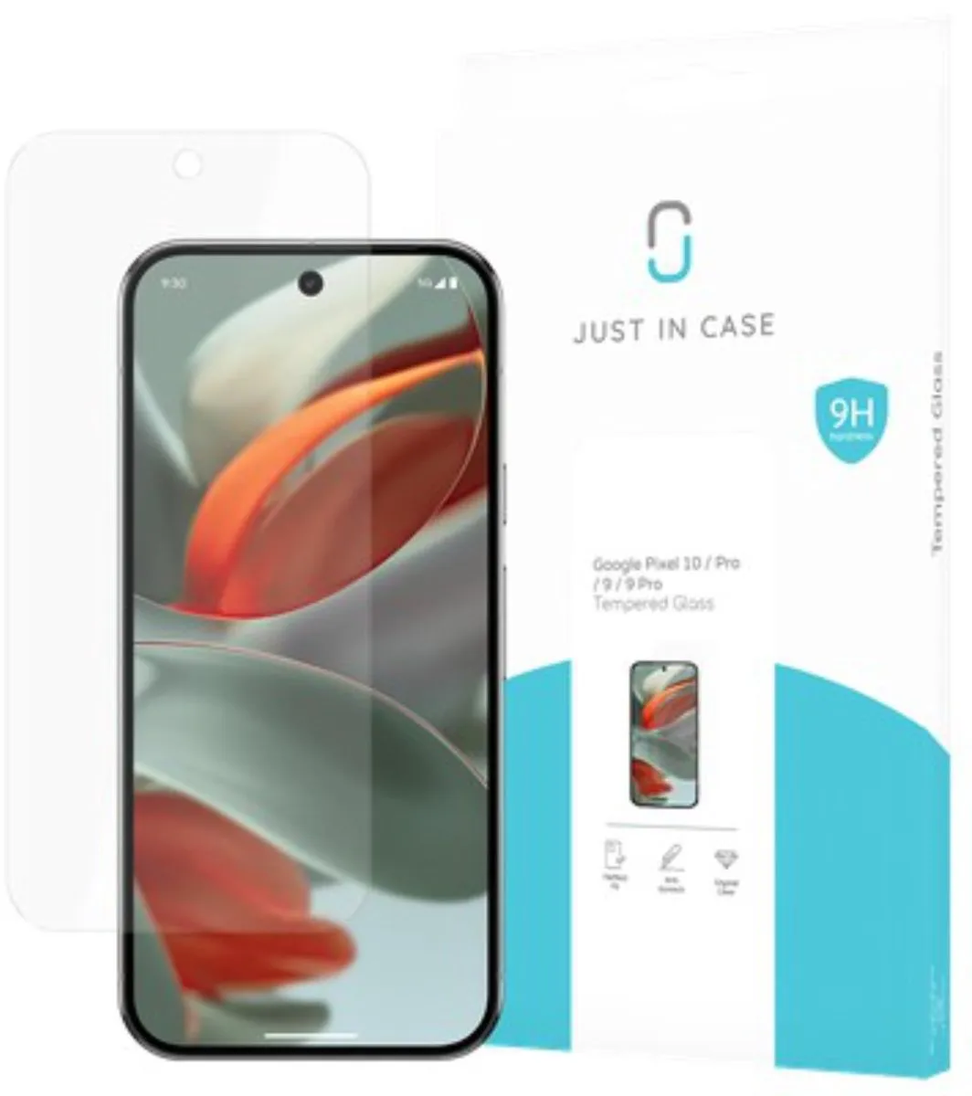 Just in Case Screenprotector Google Pixel 10/10 Pro/9/9 Pro - Gehard Glas