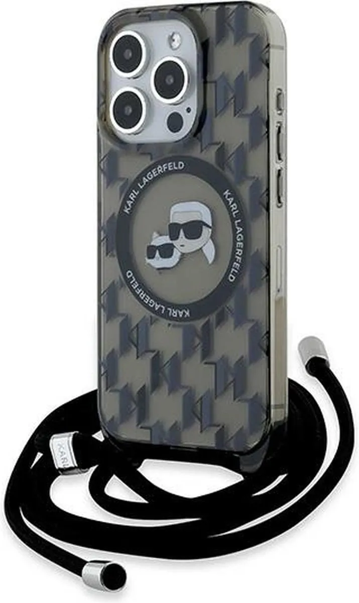 Karl Lagerfeld IML Crossbody Monogram MagSafe Hoesje iPhone 15 Pro Max