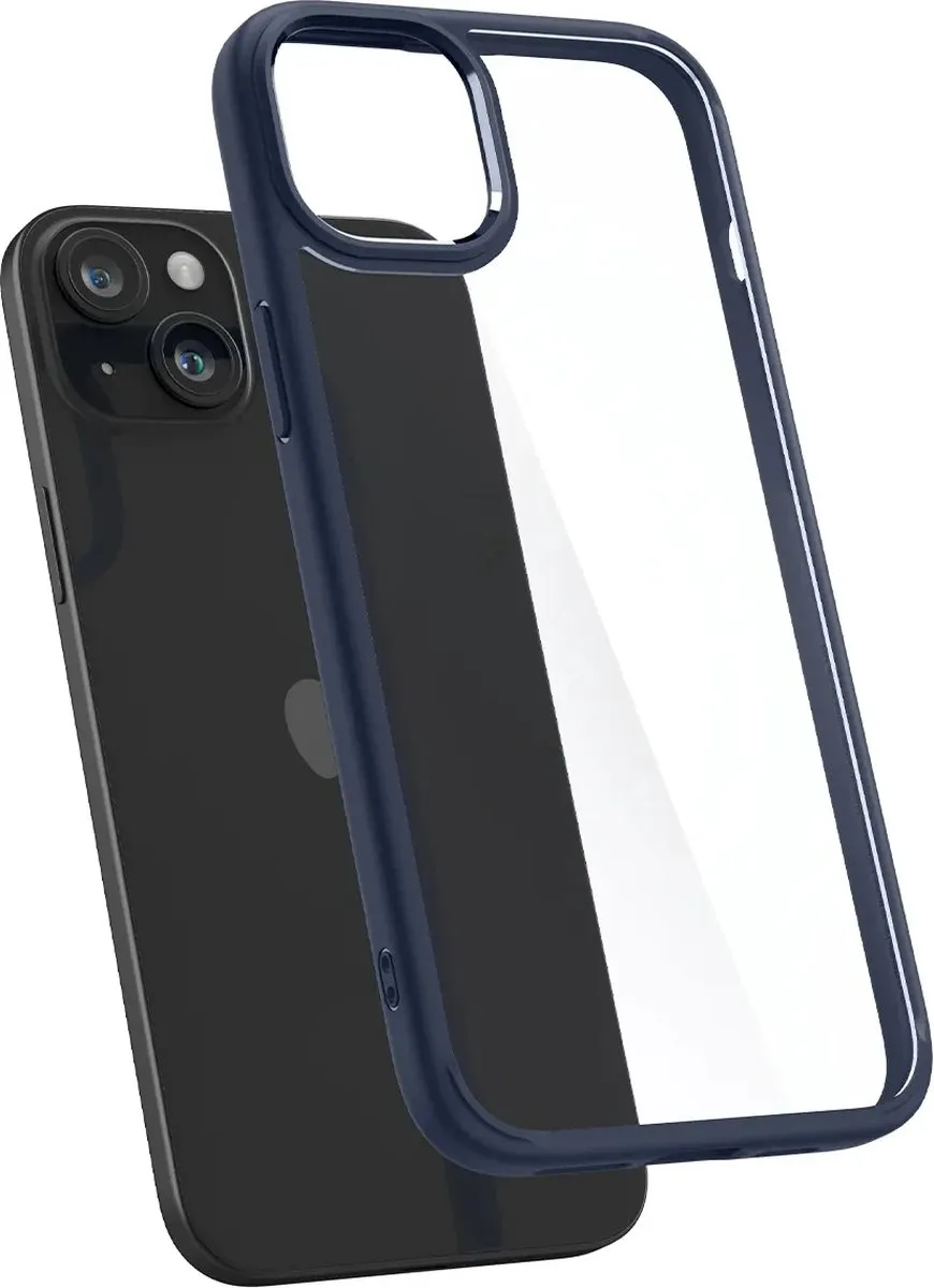 Spigen Ultra Hybrid Back Cover iPhone 15 Plus - Blauw