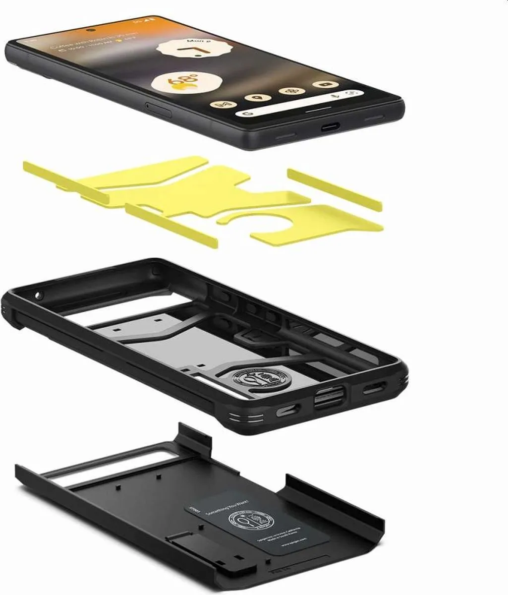Spigen Tough Armor Hoesje Google Pixel 6a - Zwart