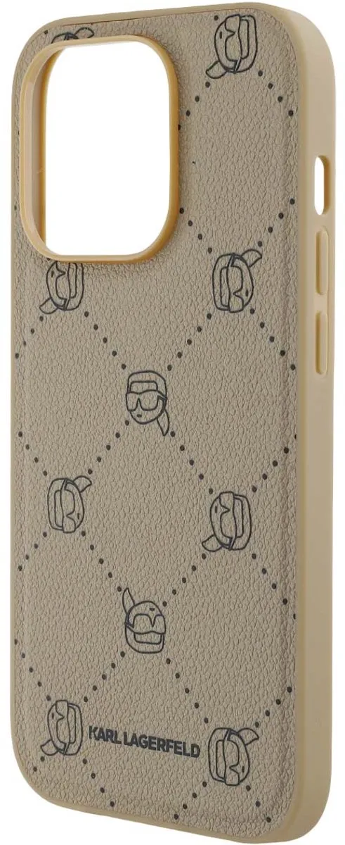 Karl Lagerfeld KLHMP14XPGKHPHE Back Cover iPhone 14 Pro Max - Beige