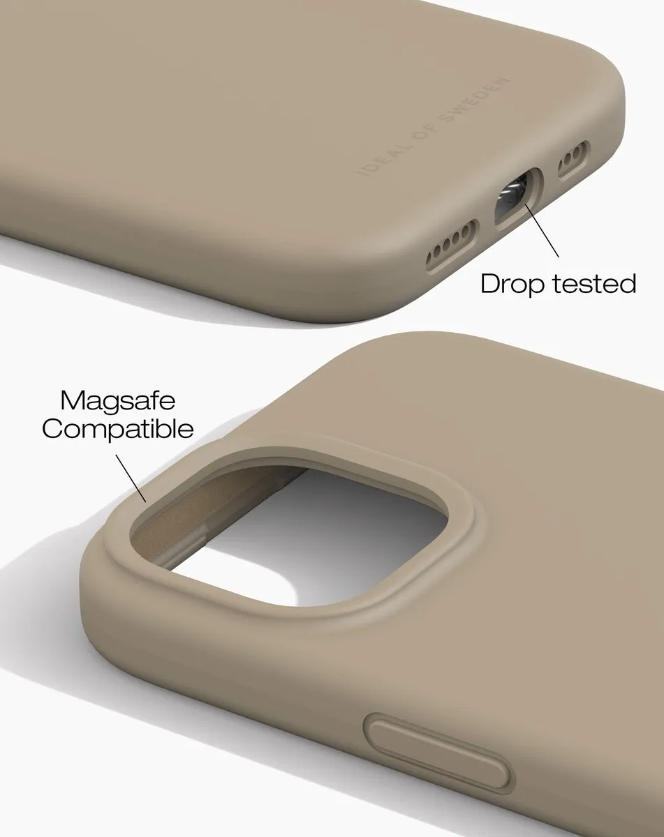 iDeal of Sweden iPhone 16 Silicone Case MagSafe - Beige